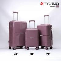 ราคา กระเป๋าเดินทางล้อลาก Traveler ลวดลาย Cove สวยสไตล์โมเดิร์น 20 24 28 นิ้ว วัสดุ PP 100 พร้อมส่งจากไทย (20646633224)