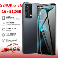 ราคา โทรศัพท์มือถือดั้งเดิม S24 Ultra 5G 6 8 นิ้ว Android 12 0 AI รองรับโทรศัพท์มือถือจดจำใบหน้า (21125526850)