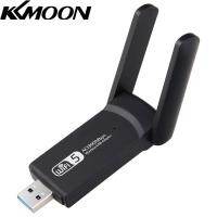 ราคา KKmoon อะแดปเตอร์ไร้สาย USB WiFi 1200Mbps Lan USB Ethernet 2 4G 5G Dual Band WiFi การ์ดเครือข่าย WiFi Dongle (16112872560)
