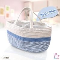ราคา 13522 ตะกร้าผ้าถักเชือก ตะกร้าปิคนิคใส่สัมภาระแบ่งช่องได้ (15234895681)
