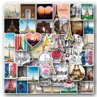 ราคา 50ชิ้นสติกเกอร์ปารีสแพ็คสติ้กเกอร์ตกแต่งผนังรูปหอไอเฟลไอเฟลสวยงามกันน้ำสติ๊กเกอร์ไวนิล DIY สำหรับกระบอกน้ำแล็ปท็อปสมุดบันทึกกีตาร์ (20322139992)
