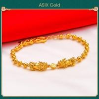 ราคา ASIX GOLD 3 in 1 ชุดทองแท้ปี่เซียะจี้คอทองจริงปี่เซียะสร้อยข้อมือปี่เซียะทองจริงแหวนปี่เซียะ ทอง 24K ไม่ลอก ไม่ลอก (16246044420)