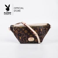ราคา Playboy กระเป๋าคาดเอวคาดอกผู้หญิง ลิขสิทธิ์แท้ รุ่น ST B241PB551 ดีไซน์คาดเอวลายวงกลมสกรีนลาย มี 2 สี สีน้ำตาล และสีครีม (21338178026)