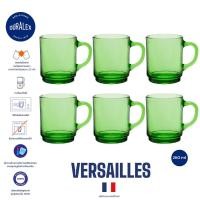 ราคา แก้วมัคmugกาแฟ Duralex Versille 260 ml สีเขียว วางซ้อนกันได้ (20585286915)