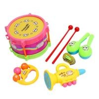 ราคา Music Toy Percussion Tambourine Playing Instruments Toys 5pcs Montessori Preschool Education Early Learning Musical Toys for Kids Boys Girls 3 8 Years Old noble (19656595660)