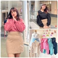 ราคา เสื้อคอบัว เว้าไหล่ ใส่เที่ยว ใส่ทำงาน น่ารักมาก เสื้อผ้าสาวอวบอ้วน พลัสไซส์ ไซส์ใหญ่ (19398204286)