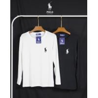 ราคา เสื้อคอกลม ทรงแขนยาว ปักโปโล ผ้าเรย่อน ผ้าใส่สบายยืดได้เยอะ งานปัก Size 34 38 มี2สี ขาว ดำ (21035577290)