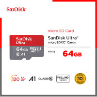 ราคา SanDisk Ultra microSDXC SQUA4 64GB C10 A1Speed 120MB SDSQUA4 064G GN6MN SanDisk เมมโมรี่การ์ด 64G Memory card (12057747949)