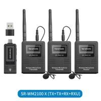 ราคา Saramonic SR WM2100X U1 U2 ไมโครโฟนไร้สายลาวาเลียร์คู่2 4GHz พร้อม USB C ช่องเสียบ USB A แบบโมโน สเตอริโอสำหรับ DSLR กล้องมิเรอร์เลสแท็บเล็ตสมาร์ตโฟนสำหรับออกอากาศทีวี ENG (20927985614)
