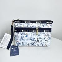 ราคา LeSportsac กระเป๋าคลัทช์7105กระเป๋ามือถือลายการ์ตูนกระเป๋าเครื่องสำอางสองชั้นกระเป๋าเก็บของกันน้ำมีซิปสองเส้นพร้อมเชือกคล้องมือ (20243634183)