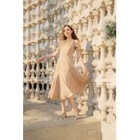 ราคา TuRTUR Fairy dress Camel เดรสสีน้ำตาล น้ำตาลทอง เดรสไปงาน ชุดไปงาน เดรสเพื่อนเจ้าสาว (21145567608)