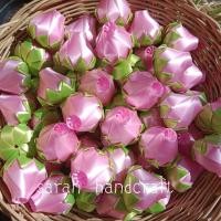 ราคา ริบบิ้น เหรียญโปรยทาน กุหลาบตูมใส่กลีบเขียว ดอกบัวตูม ตัวเปล่า 50 ดอก (18206214313)