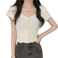 ราคา JaneCoco เสื้อยืดสวยๆ เซ็กซี่ แขนสั้น คอเหลี่ยม พร้อมส่ง (20096792463)