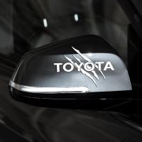 ราคา 2Pcs สติกเกอร์กระจกสำหรับ Toyota Yaris Yaris VIOS Corolla Alitis Camry Prius Wigo Avanza Innova Fortuner Rush RAV4 (16321055191)