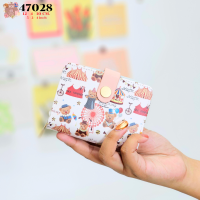 ราคา YNG กระเป๋าสตางค์ใบสั้นลายน้องหมี มีช่องซิปตรงกลาง ช่องใส่บัตรเยอะ รุ่น 47028 (20931171993)