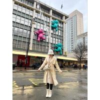 ราคา พร้อมส่ง เสื้อโค้ทหนังตัวยาวสีครีม เสื้อกันหนาว trench coat งานเกรดzara (19186661534)