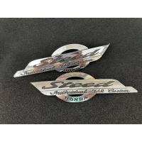 ราคา ตราข้างถัง โลโก้ถังน้ำมัน สติ๊กเกอร์สำหรับ HONDA SHADOW STEED 400 600 vt600c vt600c 3D วัสดุพลาสติก ABS พร้อมแถบกาวด้านหลัง สีโครมเมี่ยม HONDA SHADOW STEED VLX 400 600 (12860879106)