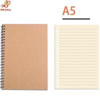 ราคา สมุดสันห่วง สมุดโน๊ต สมุดโน้ตสันห่วง สมุด สมุดปกน้ำตาล สมุดปกดำ ขนาด A5 B5 มีเส้น 60 แผ่น สมุดริมลวด สมุดมีเส้น เนื้อถนอมสายตา พร้อมส่ง (20152968311)