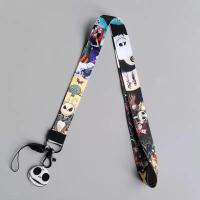 ราคา Nightmare Before Christmas Lanyard สำหรับคีย์ ID บัตรเครดิต Sampul Kartu Pass เครื่องรางห้อยโทรศัพท์สายรัดคอ Badge อุปกรณ์ตัวยึด (21170644662)