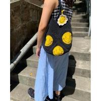 ราคา OngtongHM DIY กระเป๋าถักเชือกฟอกยิ้มหวาน แถมฟรีที่ห้อยหน้ายิ้ม กระเป๋าแฮนเมด (20992488370)