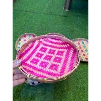 ราคา กระด้งสีลายไทยขนาด7 8 นิ้ว (21080750916)