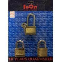 ราคา ISON by ISEO แม่กุญแจชุด Master Key Alike ขนาด40 มม ชุด 3ชุด สีทอง ลูกกุญแจ 4ดอก สลักชื่อฟรี (2258754244)