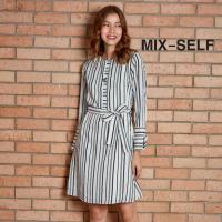 ราคา MIX SELF เดรสพิมพ์ลายทาง รุ่น FS8662A (3017338760)