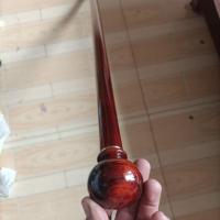 ราคา Purple sandalwood cane civilized cane gentleman cane cane hiking stick walking stick round head solid wood cane old man non slip (19092823927)