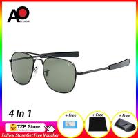 ราคา 100 Original 4 In 1 TZP Store 2020 AOสไตล์Vintageแว่นตากันแดดผู้ชายแบรนด์หรูUV400แว่นกันแดดโพลาไรซ์ขับรถแก้ว (5744286201)