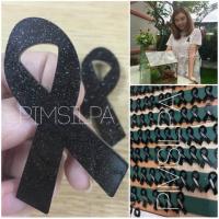 ราคา เข็มกลัดไว้อาลัย อะคริลิค สีดำ (20826414465)