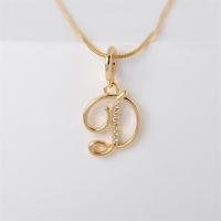 ราคา สร้อยคอจี้ตัวอักษรเพชรสังเคราะห์สีทอง18K สวยด้วยเครื่องประดับตัวอักษร A Z 787N (20977506600)