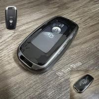 ราคา เคสรีโมทรถ Ford Everest Next Gen 2023 Double Layer Metal Alloy Key Cover with transparent push button Guard 360 Ford Key Case Ford Everest Ranger Wildtrak Raptor 2018 2023 Smart Key (20481705235)