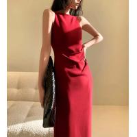 ราคา Lady MADE Kloset เดรสเลดี้สีแดง เดรสสีแดง คอสูง ใส่ออกงาน ทำงาน LM001 (15081511288)