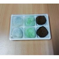 ราคา กล่องพลาสติก 6 ช่อง กล่องใส่ขนม 6 ช่อง ฐานสีน้ำตาล สีขาว แพ็ค 50 100 ชุด (7191418483)