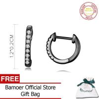 ราคา BAMOER ต่างหูห่วงกลมเงินแท้925สำหรับผู้หญิงต่างหูเงินแท้เครื่องประดับเงินแท้ SCE498 (16459394276)