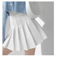 ราคา Kiyomi Solid color womens clothing Korean cute skirt Knee length short skirt tennis skirt (15365005325)