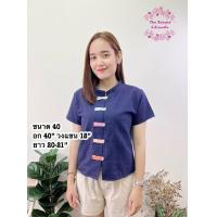 ราคา C16 เสื้อผ้าฝ้าย คอจีน สีหวานพาสเทล รุ่นขายดี (15961812002)