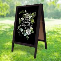 ราคา กระดานดำขาตั้งพื้น กระดานดำ กระดานดำลบได้ 2 ด้าน 53 x 50 x 90cm Magnetic Chalkboard Double Sided Chalkboard Wooden ป้ายตั้งหน้าร้าน ป้ายเขียนเมนู กระดานชอล์ก (21098904133)