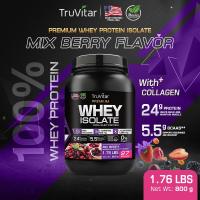 ราคา ส่งฟรี TruVitar เวย์โปรตีน USA Premium WHEY PROTEIN Mix Berry รสมิกซ์เบอร์รี่โปรตีนสูง กล้ามชัด ดื่มง่าย (20904327236)