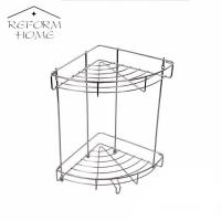 ราคา Reform home ตะแกรงเข้ามุมสแตนเลส 2 ชั้น ชั้นวางเข้ามุม 2 ชั้น วางได้ (12759380628)