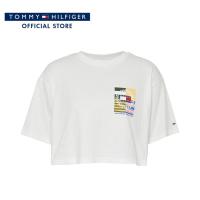 ราคา Tommy Hilfiger เสื้อครอปผู้หญิง รุ่น DW0DW16157 YBR สีขาว (19714014121)