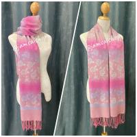 ราคา ผ้าพันคอ ผ้าคลุมไหล่ ผ้าลายผีเสื้อสีพาสเทล พร้อมส่ง (21176553012)