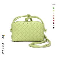 ราคา LIKEBAG แฟชั่นกระเป๋าสตรีทอ Messenger กระเป๋าสตรี PU หนังกระเป๋ากล้องเต้าหู้กระเป๋าสะพาย Messenger ได้ (16607266809)