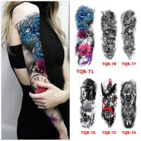 ราคา ขนาดใหญ่ปลอกแขนรอยสัก Lion Crown Skeleton Rose ลายสักชั่วคราวสติกเกอร์ป่าหมาป่าเสือผู้ชายผู้หญิง Totem Tattoo (7163680973)