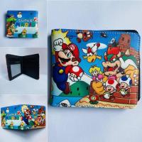 ราคา Super Mario Bros ผู้ชายผู้หญิง Bifold กระเป๋าสตางค์สั้นพิมพ์เด็กผู้หญิงเกมอุปกรณ์ต่อพ่วงกระเป๋าสตางค์สั้น Bifold กระเป๋าสตางค์นักเรียน Universal PU กระเป๋าใส่เหรียญ (16430854405)