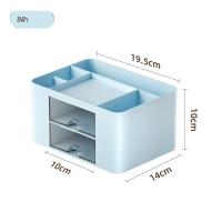 ราคา ที่ใส่ปากกาตั้งโต๊ะกล่องเก็บของที่ใส่ปากกาพลาสติกอเนกประสงค์พร้อมลิ้นชัก (19624704639)