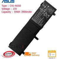 ราคา ส่งฟรี ประกัน 1 ปี Asus แบตเตอรี่ Battery Notebook ASUS N550 N550J N550JV N550JK Q550L Q550LF C41 N550 ของแท้ (14491036755)