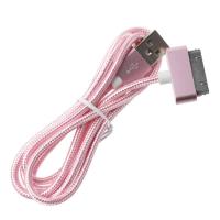 ราคา ไนลอนBraided 30pin USBข้อมูลซิงค์ชาร์จไฟสายสำหรับiPhone 4 4S iPad 2 3 4 IPod (4720006004)