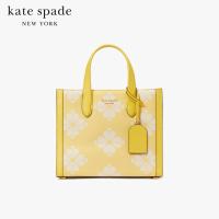 ราคา KATE SPADE NEW YORK SPADE FLOWER TWO TONE CANVAS MANHATTAN SMALL TOTE KB959 กระเป๋าถือ (19419193753)