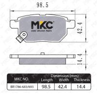 ราคา ผ้าเบรคหน้า หลัง TOYOTA PRIUS โตโยต้า พรีอุส 1 51 8 ปี 2009 2016 ผ้าเบรค MKC (15430170830)